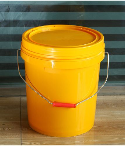 化工塑料桶14l黄色平口压盖桶批发塑料包装容器支持定制